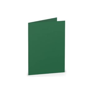 Briefkarte Paperado - A7, 220 g/qm, doppelt, hoch, tannengrün gerippt