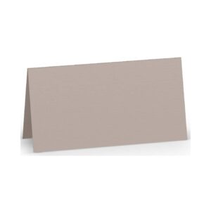 Tischkarte Paperado - 10 x 10 cm, 220 g/qm, taupe gerippt