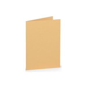 Briefkarte Paperado - A7, 220 g/qm, doppelt, hoch, melon gerippt