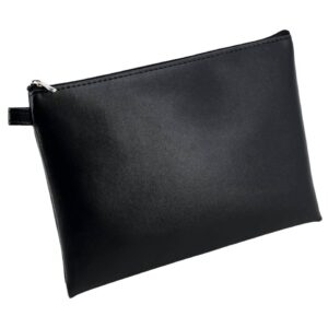 Mehrwegbeutel - 23 x 16 cm, Lederimitat, schwarz