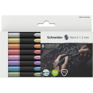 Metallicliner Paint-It 020 - 1-2 mm, sortiert, 8er Etui