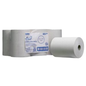 Rollenhandtuch Slimroll - 1-lagig, weiß, 6 Rollen à 165 m