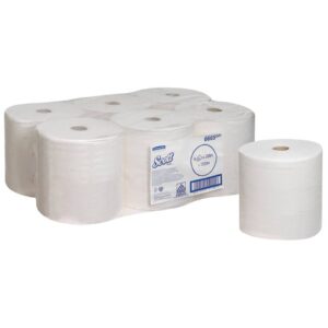 Rollenhandtücher Performance - 1-lagig, weiß, 6 Rollen à 200 m