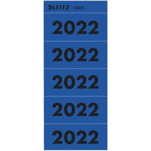 1422 Inhaltsschild 2022 - selbstklebend, 100 Stück, blau