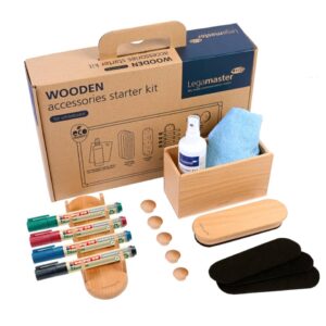 WOODEN Whiteboard Zubehörset 17-teilig