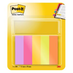 Page Marker - 15 x 50 mm, sortiert, 5 x 50 Streifen