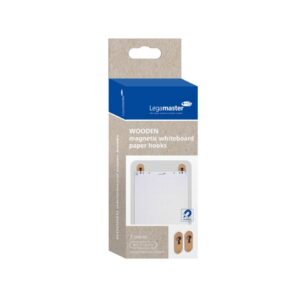 WOODEN Whiteboard-Papierhaken magnetisch 2 Stück