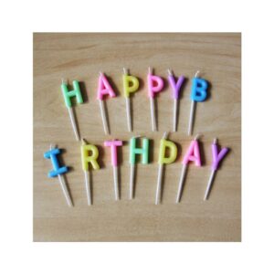 Geburtstagskerzen Schriftzug Happy Birthday
