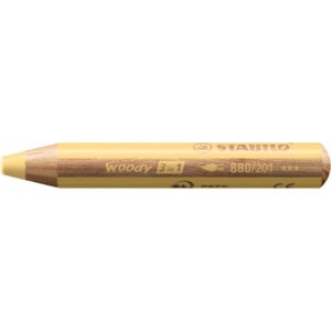 Multitalent-Stift woody 3 in 1 - pastellgelb