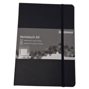 Notizbuch, A5, 80g/m², 96 Blatt, Hardcover, kariert