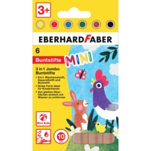 Farbstiftetui Jumbo Mini Kids 3in1 - 6er Etui