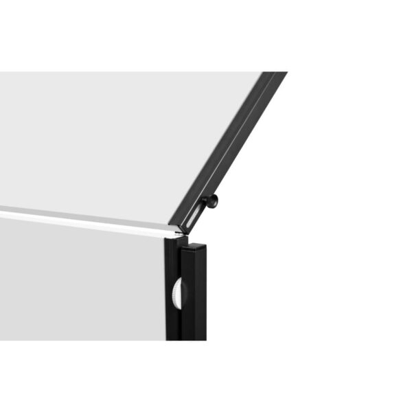 Moderationswand PREMIUM PLUS - 150x120 cm, klappbar, Karton, weiß