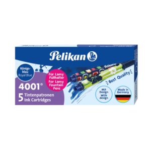 Tintenpatrone 4001® für Lamy-Füllhalter - königsblau, 5 Stück