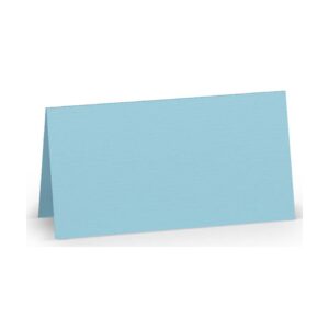 Tischkarte Paperado - 10 x 10 cm, 220 g/qm, aqua gerippt