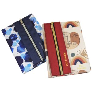 Notizbuch, A5 mit Schlamperetui, 70g/m², sortiert