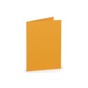 Briefkarte Paperado - A7, 220 g/qm, doppelt, hoch, ocker gerippt