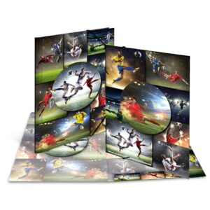 19299 Sammelmappe Fußball - A3, Karton, mit Gummizug