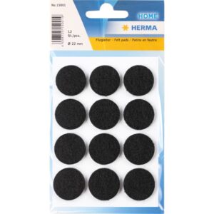 Filzgleiter - Ø22 mm, schwarz, 12 Stück