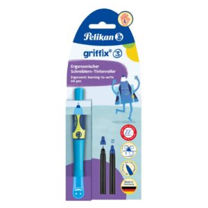 griffix® Tintenroller Stufe 3 - Neon Fresh Blue, Faltschachtel/Blister