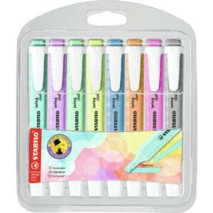 Textmarker swing® cool Pastel - Etui mit 8 Stiften, sortiert