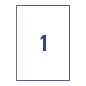 6125 Universal-Etiketten ultragrip - 210 x 297 mm, weiß, 10 Etiketten, permanent