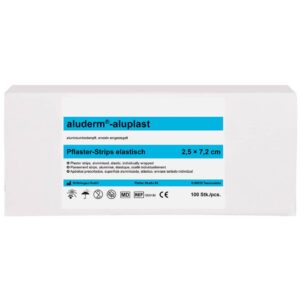 aluderm®-aluplast Pflaster-Stripes - elastisch, 2,5x7,2 cm, 100 Stück