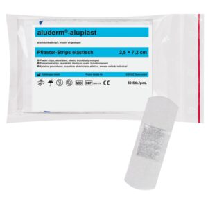aluderm®-aluplast Pflaster-Stripes - elastisch, 2,5x7,2 cm, 50 Stück