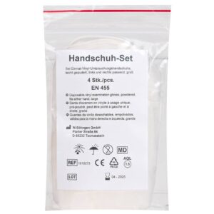 Handschuh-Set Vinyl - groß, 4 Stück