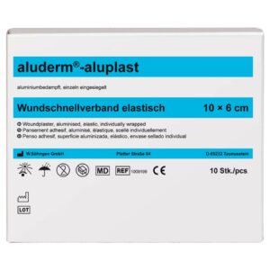 aluderm®-aluplast Wundpflaster - elastisch, 6x10cm, 10 Stück