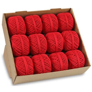 Kordel Baumwolle - 2 mm x 15 m, rot