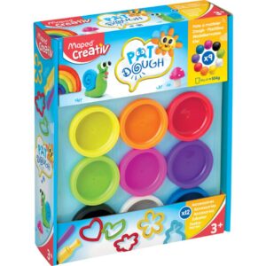 Knete Pat Dough - 9x 56g sortiert, inkl. Zubehör