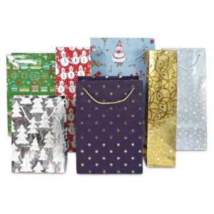 Weihnachts-Geschenktragetasche 160x80x220mm - sortiert