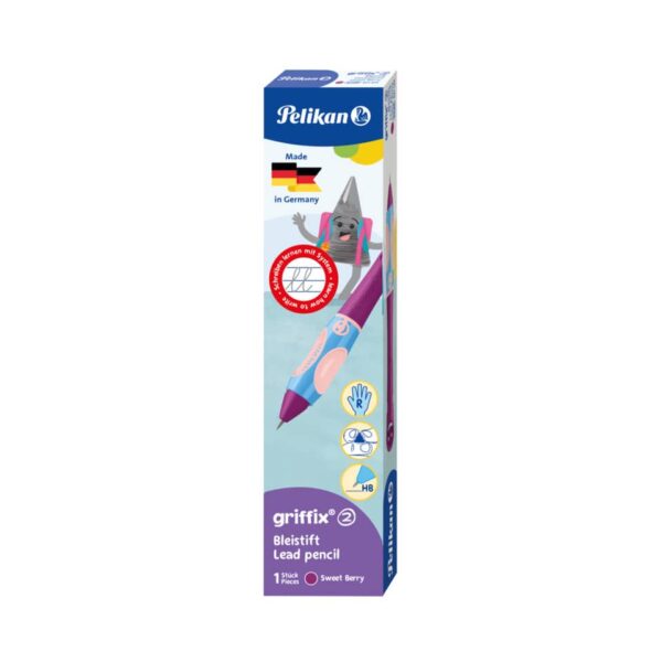 griffix® Bleistift - Sweet Berry, Rechtshänder, Faltschachtel