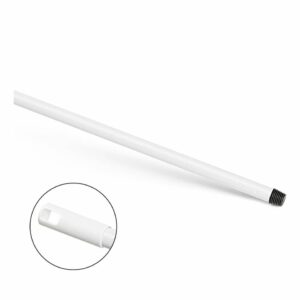 Metallstiel mit Gewinde - 140 cm, weiß