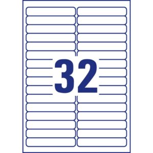 L6031REV-25 Universal-Etiketten, 96 x 16,9 mm, 30 Bogen/960 Etiketten, weiß