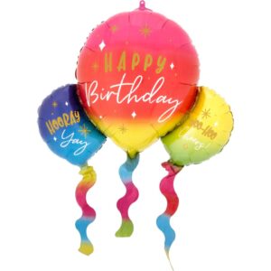 Folienballon Happy Birthday Balloons