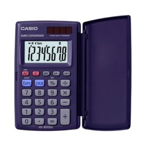 Taschenrechner HS-8VERA - Solar-/Batteriebetrieb, 8-stellig, LC-Display, dunkelblau