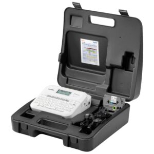 Beschriftungsgerät P-touch D410VP - inkl. USB-Schnittstelle, Hartschalenkoffer, weiß