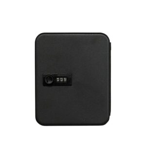 Schlüsselbox Key Cabinet - Hakenleiste für 20 Schlüssel, schwarz