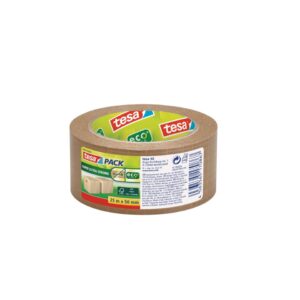 Packband tesapack® Papier Ultra Strong ecoLogo® - 50 mm x 25 m, braun