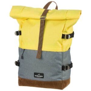 Schulrucksack Roll up two - butter / grey