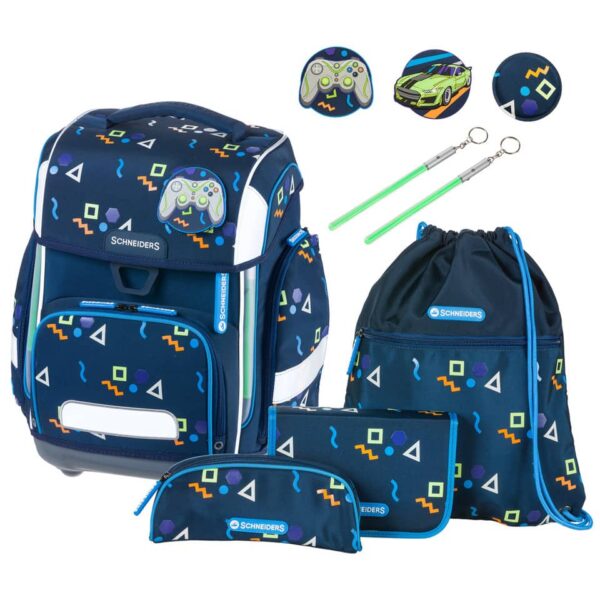 Schultaschenset Ergolite - 9tlg. Level One dark blue