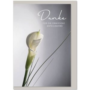 Trauerdank - inkl. Umschlag, 5 Stück
