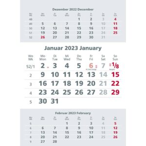 Ersatz-3-Monatskalendarium mit Magnet für Edelstahlaufsteller