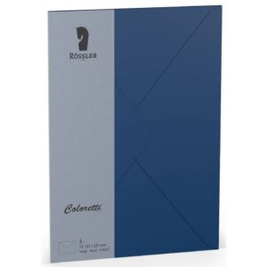 Coloretti Briefumschläge - C5, 5 Stück, jeans