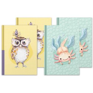 Notizbuch Tiere - A5, Hardcover, 96 Blatt, sortiert