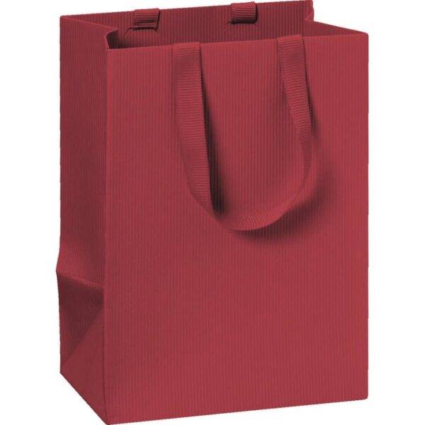 Geschenktragetasche One Colour - 10 x 14 x 8 cm, dunkelrot