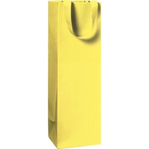Flaschentragetasche One Colour - 11 x 36 x 10,5 cm, gelb