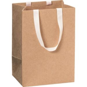 Geschenktragetasche One Colour - 10 x 14 x 8 cm, hellbraun