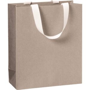 Geschenktragetasche One Colour - 18 x 21 x 8 cm, hellgrau